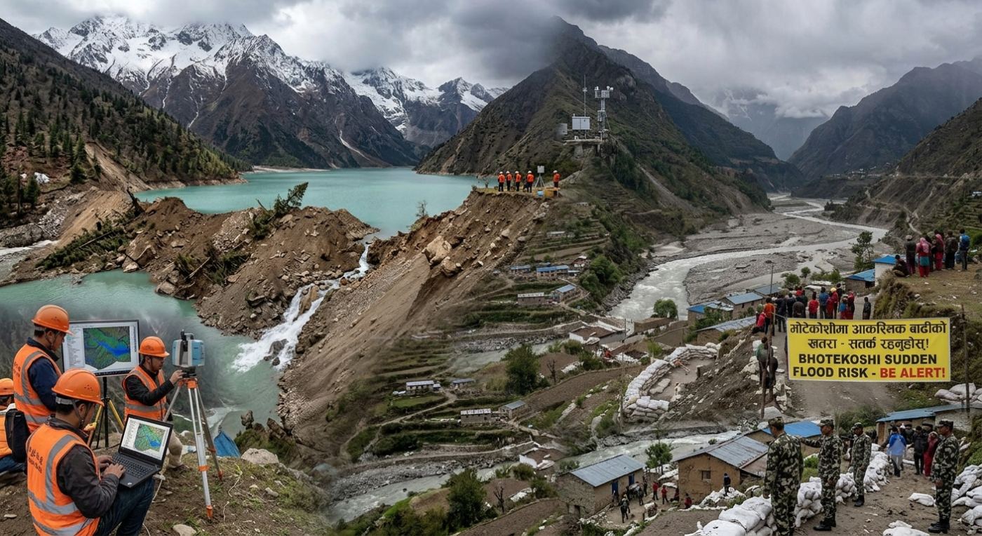 चीन सीमा पर बना विशाल जलाशय, भोटेकोशी में अचानक बाढ़ का खतरा : नेपाल